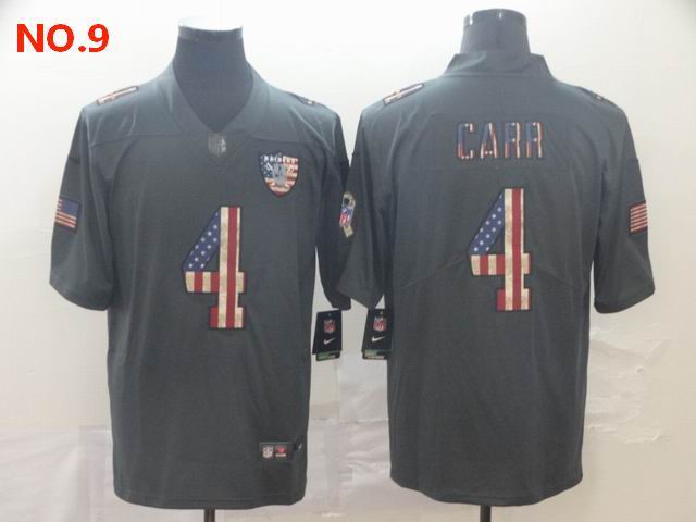 Men's Las Vegas Raiders 4 Derek Carr Jesey NO.9;